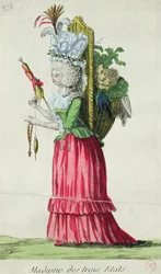 Madame des Trois Etats, caricature on the Three Estates of France before the Revolution